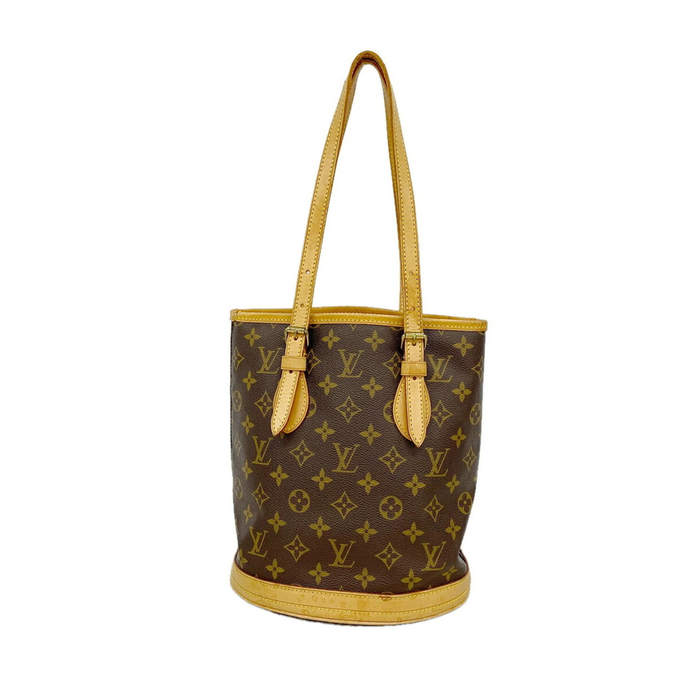 Louis Vuitton Monogram Bucket PM Tote Bag M42238 Brown (Women's)